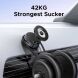 Автомобильный держатель UGREEN LP970 Suction Cup Magnetic Phone Mount - Metal Gray. Фото 6 из 8