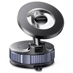 Автомобильный держатель UGREEN LP970 Suction Cup Magnetic Phone Mount - Metal Gray