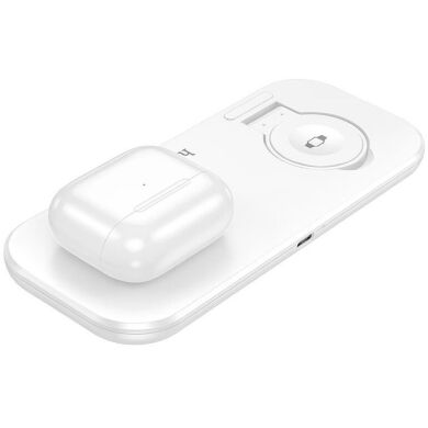 Беспроводное зарядное устройство Hoco CW65 3 in 1 (15W) - White
