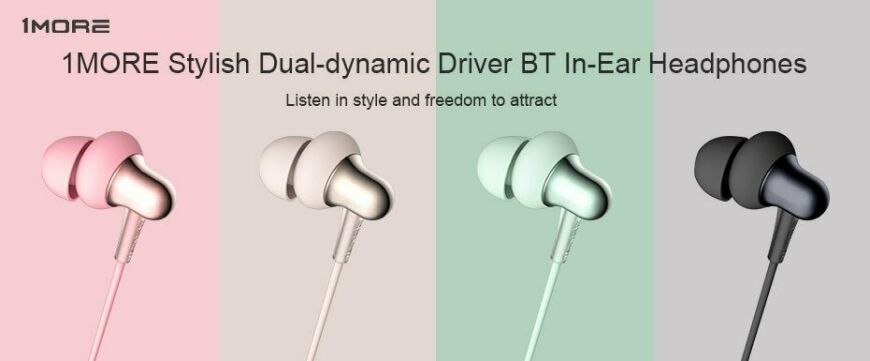 Безпровідні навушники 1MORE Stylish BT In-Ear Headphones (E1024BT) - Gold