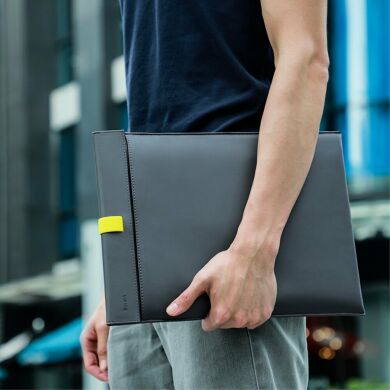 Чохол BASEUS Leather Laptop Bag для ноутбука діагоналлю до 16 дюймів - Gray