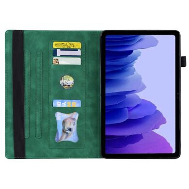 Чехол Deexe Business Style для Samsung Galaxy Tab S12 Plus - Green