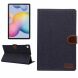 Чехол Deexe Jeans Style для Samsung Galaxy Tab S6 lite / S6 Lite (2022/2024) - Black. Фото 1 из 8