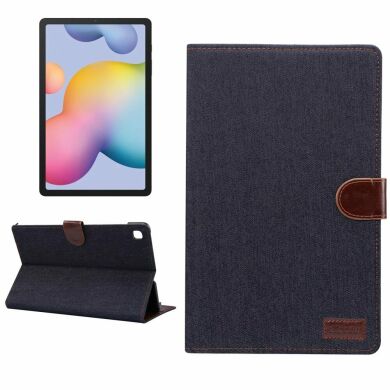 Чехол Deexe Jeans Style для Samsung Galaxy Tab S6 lite / S6 Lite (2022/2024) - Black