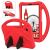 Чехол Deexe KickStand Cover для Samsung Galaxy Tab A9 / Tab A11 (Х130/135/X110/115) - Red