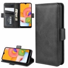 Чохол Deexe Pocket Wallet для Samsung Galaxy A01 (A015) - Black