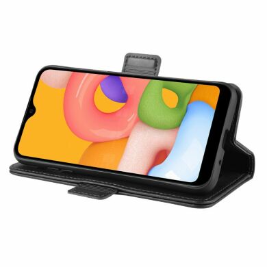 Чехол Deexe Pocket Wallet для Samsung Galaxy A01 (A015) - Black