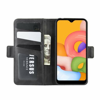 Чохол Deexe Pocket Wallet для Samsung Galaxy A01 (A015) - Black