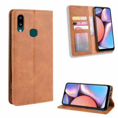 Чехол Deexe Retro Style для Samsung Galaxy A10s (A107) - Brown