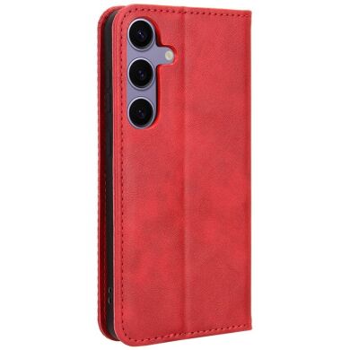 Чохол Deexe Retro Style для Samsung Galaxy S26 Plus (S947) - Red