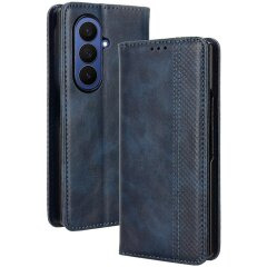 Чехол Deexe Retro Style (FF) для Samsung Galaxy Fold 8 Ultra - Blue