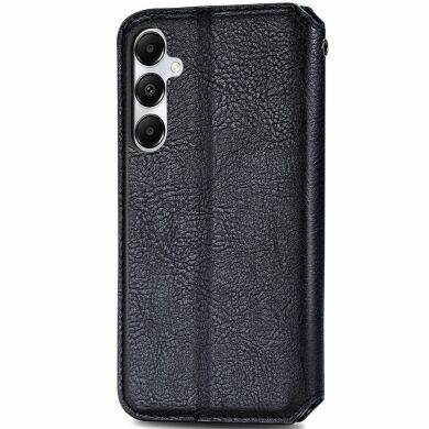 Чехол Deexe Rhombus Wallet для Samsung Galaxy A35 (A356) - Black