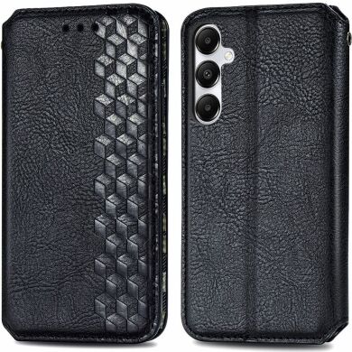 Чохол Deexe Rhombus Wallet для Samsung Galaxy A35 (A356) - Black