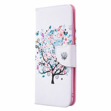 Чехол-книжка Deexe Color Wallet для Samsung Galaxy A11 (A115) / Galaxy M11 (M115) - Flowered Tree