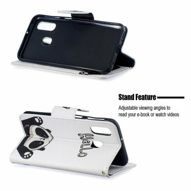 Чохол-книжка Deexe Color Wallet для Samsung Galaxy A40 (А405) - Adorable Panda