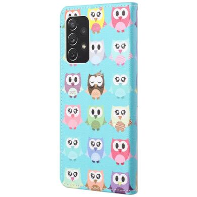 Чохол-книжка Deexe Color Wallet для Samsung Galaxy A73 (A736) - Cute Owls