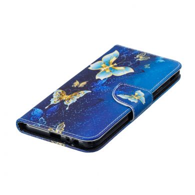 Чохол-книжка Deexe Color Wallet для Samsung Galaxy J4+ (J415) - Blue Butterfly