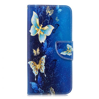 Чохол-книжка Deexe Color Wallet для Samsung Galaxy J4+ (J415) - Blue Butterfly