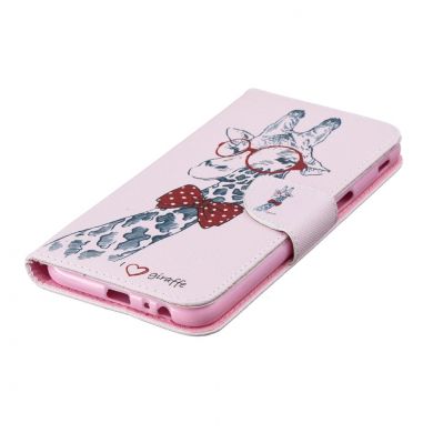 Чохол-книжка Deexe Color Wallet для Samsung Galaxy J6+ (J610) - Cool Giraffe