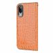 Чохол-книжка Deexe Glittery Crocodile для Samsung Galaxy M10 (M105) - Orange