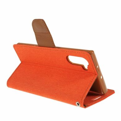 Чохол-книжка MERCURY Canvas Diary для Samsung Galaxy Note 10 (N970) - Orange