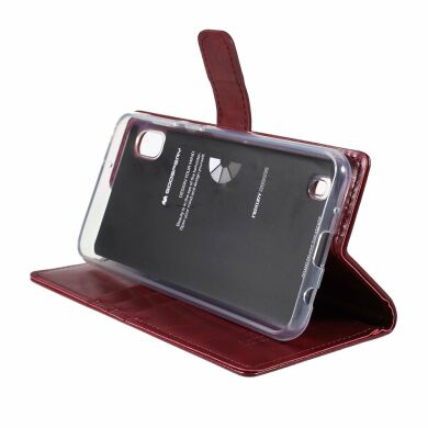 Чехол-книжка MERCURY Classic Wallet для Samsung Galaxy A10 (A105) - Wine Red
