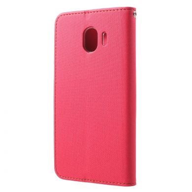 Чехол-книжка ROAR KOREA Cloth Texture для Samsung Galaxy J4 2018 (J400) - Magenta