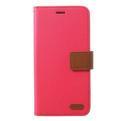 Чехол-книжка ROAR KOREA Cloth Texture для Samsung Galaxy J4 2018 (J400) - Magenta