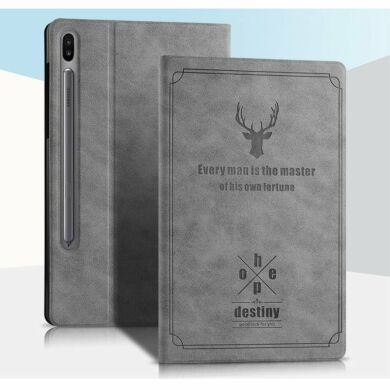 Чохол-книжка UniCase Deer Pattern для Samsung Galaxy Tab S6 (T860/865), Grey