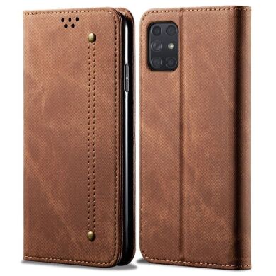 Чохол-книжка UniCase Jeans Wallet для Samsung Galaxy A72 (А725) - Brown