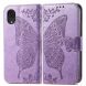Чехол UniCase Butterfly Pattern для Samsung Galaxy A03 Core (A032) - Light Purple. Фото 1 из 9