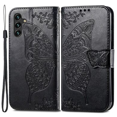 Чехол UniCase Butterfly Pattern для Samsung Galaxy A24 (A245) - Black