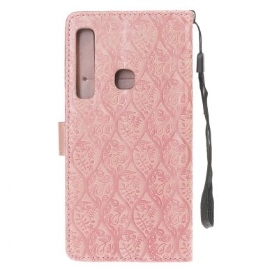 Чехол UniCase Leaf Wallet для Samsung Galaxy A9 2018 (A920) - Rose Gold