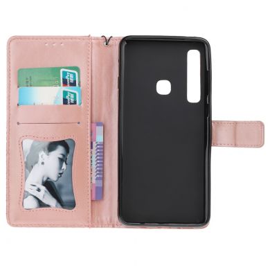 Чехол UniCase Leaf Wallet для Samsung Galaxy A9 2018 (A920) - Rose Gold