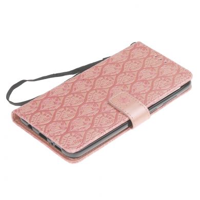 Чехол UniCase Leaf Wallet для Samsung Galaxy A9 2018 (A920) - Rose Gold