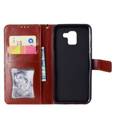 Чехол UniCase Leaf Wallet для Samsung Galaxy J6 2018 (J600) - Brown