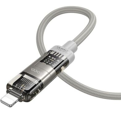 Кабель Hoco U151 3 in 1 USB+Type-C to Type-C+Lighting 240W (1m) - Black