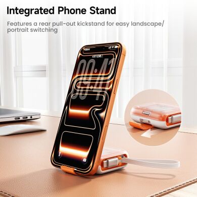 Кабель с комплектом адаптеров TOOCKI TX130C2 Retractable - White / Orange