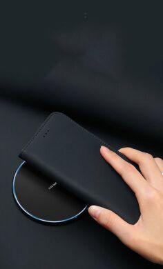 Кожаный чехол DUX DUCIS Wish Series для Samsung Galaxy S10 Plus (G975) - Dark Blue
