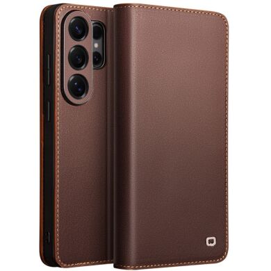 Шкіряний чохол QIALINO Wallet Case для Samsung Galaxy S26 Ultra - Brown