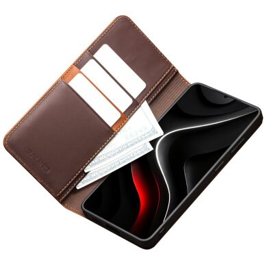 Шкіряний чохол QIALINO Wallet Case для Samsung Galaxy S26 Ultra - Brown