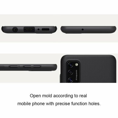 Пластиковый чехол NILLKIN Frosted Shield для Samsung Galaxy A41 (A415) - Black