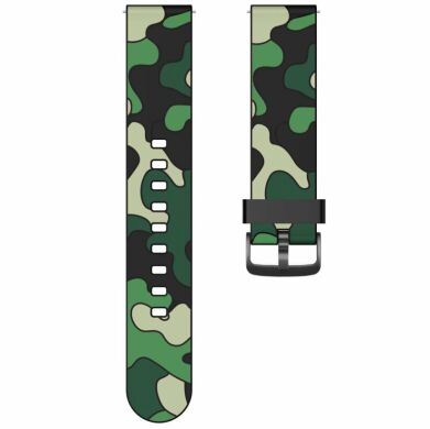 Ремешок Deexe Army Style для часов с шириной крепления 22 мм - Army Green