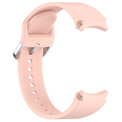 Ремешок Deexe Silicone Band для Samsung Galaxy Watch 4 / 4 Classic / 5 / 5 Pro / 6 / 6 Classic / 7 / FE - Light Pink