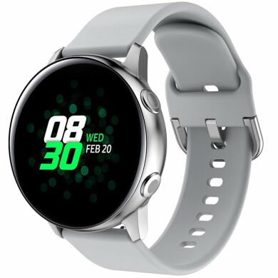 Ремешок Deexe Soft Silicone для часов с шириной крепления 22мм - Grey