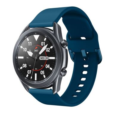 Ремінець Deexe Soft Silicone для  Samsung Galaxy Watch 3 (45mm) - Dark Green