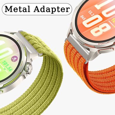 Ремешок Deexe Soft Weave для часов с шириной крепления 18мм - Orange