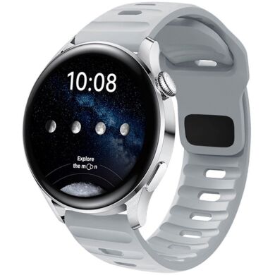 Ремінець Deexe Sport Band для годинників з шириною кріплення 20 мм - Grey / Blue