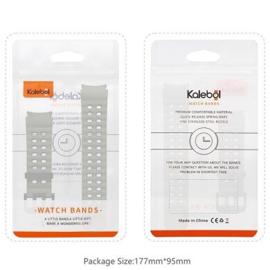 Ремінець KALEBOL Ocean Strap для Samsung Galaxy Watch 4 / 4 Classic / 5 / 5 Pro / 6 / 6 Classic / 7 / FE - Black / Grey