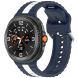 Ремешок Reframe Vertical Strip для Samsung Galaxy Watch 8 (40/44mm) / 8 Classic / Ultra (2025) - Midnight Blue / White. Фото 2 из 5